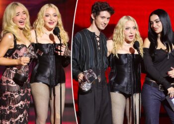 Мадона предизвика лавина реакции на MTV VMA: Заборави за што ја добила наградата, па се пошегува со Сабрина Карпентер