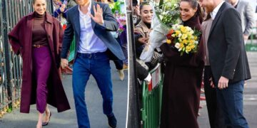 ФОТО | „Убаво е повторно да сме тука“: Меган и Хари со прв заеднички јавен ангажман по враќањето во Британија